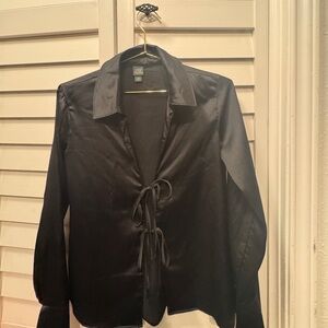 Wild Fable Black Satin Blazer